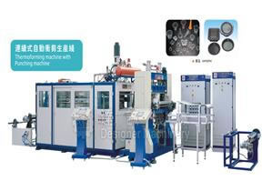 Continuous Thermoforming Machine With Punching machine